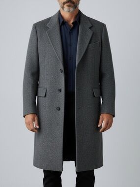 Vintage Christian Dior Monsieur Sport Men’s Wool Overcoat Size 38